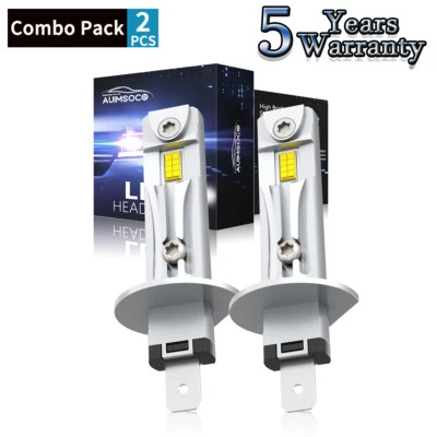 Bombillas de faros LED H1 blanco frío para Mercedes-Benz ML320 1998-2001 súper brillantes Foto 1 de 4