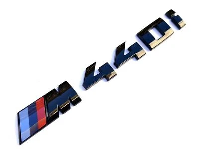 Adhesivo emblema maletero trasero estilo negro brillante apto para BMW M440i insignia M Foto 1 de 2