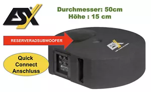 B-Ware ESX DBX-300Q Ersatzrad Woofer Reserveradmulde Subwoofer 400W Bassreflex - Bild 1 von 10