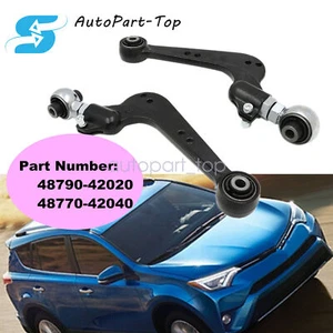 For Toyota RAV4 06-18 Lexus NX 15-20 Adjustable Rear Alignment Camber Arms 2pcs - Picture 1 of 15