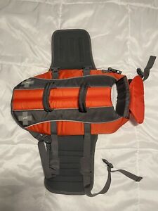 Top Paw Dog Life Jacket Orange Flotation Device For Water Safety Medium