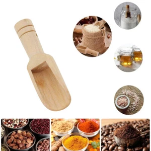 Kitchen Mini Wooden Scoop Salt Sugar Coffee Cooking Wooden Spoon Utensil, - Picture 1 of 12