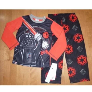Boys Girls Lego STAR WARS 2 pc Fleece Pajamas Size 4/5 6/7 8 10/12 NWT Pants Red - Picture 1 of 1