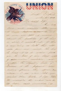 CIVIL WAR SOLDIERS (5) LETTERS– 37TH PA & 191 PA INF–PATRIOTIC LETTERSHEETS - Picture 1 of 12