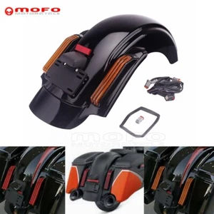 For Harley Road King Touring FLH/FLT 2014-UP CVO Style LED Rear Fender System - Picture 1 of 11