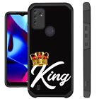 Fusion Cover For T-Mobile WIKO VOIX Hybrid Phone Case KING CROWN