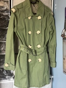 DAYISY FUENTES GREEN PEACOAT Size PL - Picture 1 of 1