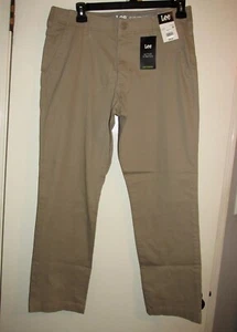 Lee Active Stretch Slim Straight Khaki Herrenhose (Größe 30x32) BRANDNEU MIT ETIKETT - Bild 1 von 6