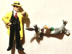JUEGO DE 2 FIGURAS DICK TRACY & BUGS BUNNY VINTAGE AÑOS 90 APLAUSOS PVC 4 PULGADAS - Imagen 1 de 8