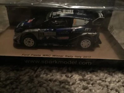 Ford Fiesta WRC Winner Rally Italy 2017 1/43 Diecast Model Car New Spark S5167 - Image 1 of 3