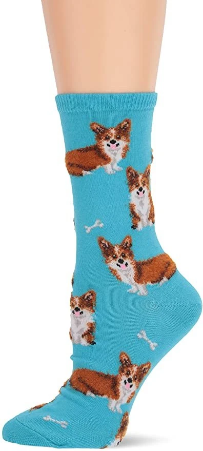 Hotsox Mujer Calcetines Corgi 1 Par, Aqua, Mujer 4-10 Zapato Foto 1 de 1