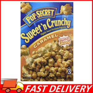 Pop-Secret Sweet 'N Crunchy Caramel Popcorn Flavor, Microwave, 3 Bag Count/Box - Picture 1 of 4