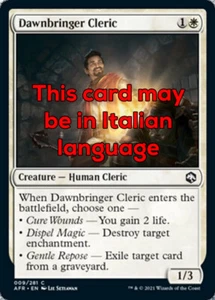 MTG DAWNBRINGER CLERIC EXC - CHIERICO LATORE DELL'ALBA - AFR - MAGIC - Picture 1 of 1