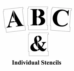 Letter Stencils Set A-Z Times New Roman Bold Alphabet Stencils Size 15mm-100mm - Picture 1 of 4