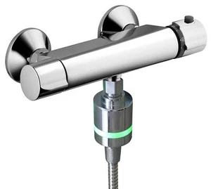 H2o LED Ducha Tiempo Indicador, Funciona Con Presión Alta Agua, Min 2 BAR 29PSI - Imagen 1 de 5