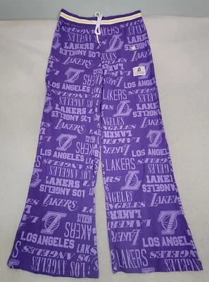NBA LA Lakers Pants Womens Medium M Purple Baggy Basketball Outdoors Light NEW - Image 1 of 4