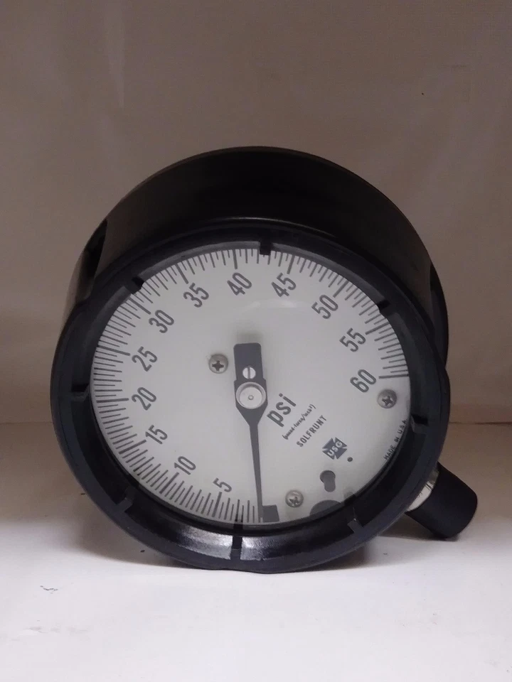 4½" 1981 Solfrunt USG U.S. Gauge pressure gauge, 60 PSI,  - ITL - Image 1 of 1