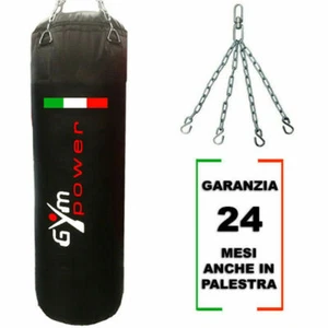 Sacco Boxe Pieno Nero 30 kg Sacco da Allenamento Pugilato MMA Kick Boxing - Foto 1 di 1