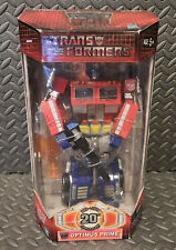 Transformers 20th Anniversary Optimus Prime Sealed 2003 Hasbro Masterpiece