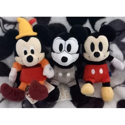 WALT DISNEY Mickey Mouse Plane Crazy Vintage Style Fun Fancy Free Peluche Toy... - Imagen 1 de 2