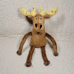 Elmore Christmas Moose Plush 15" Lights Antlers From Dev Petty Mike Boldt Book - Picture 1 of 2