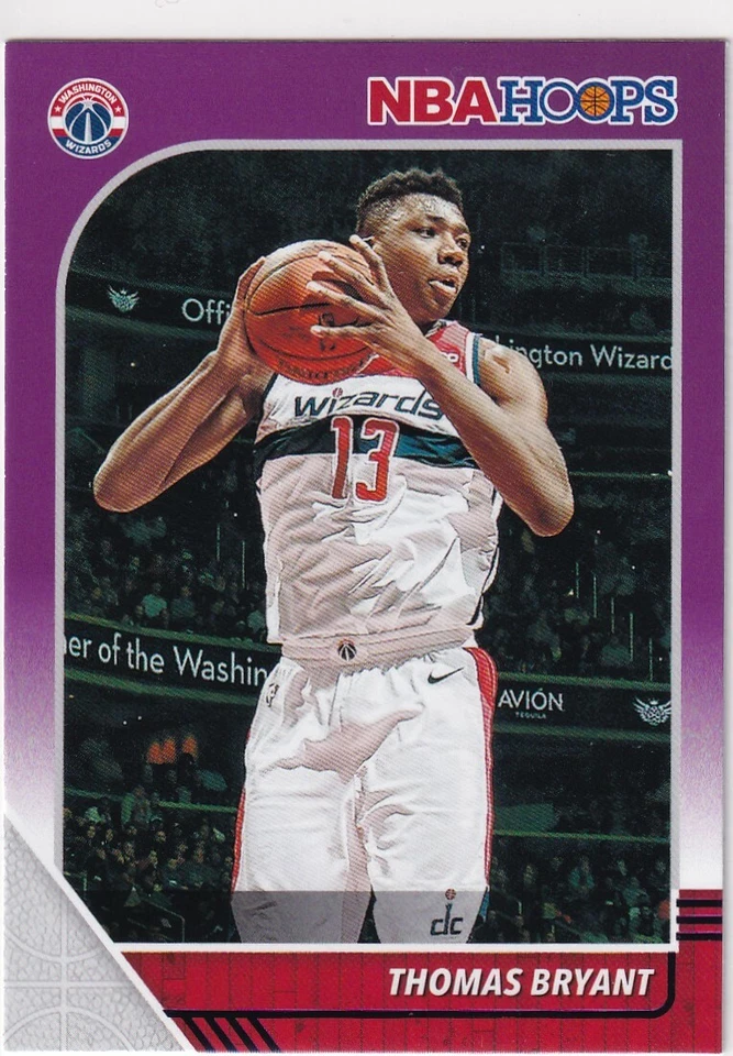 2019-20 NBA HOOPS PURPLE PARALLELS THOMAS BRYANT WASHINGTON WIZARDS - E776 - Image 1 of 2