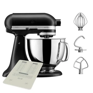 KitchenAid Artisan Stand Mixer 125 Matte Black 4.8 Litre Tilt Head Food Mixer - Picture 1 of 5