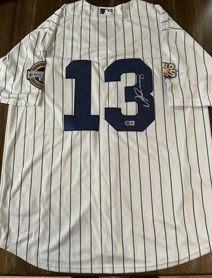 Alex Rodriguez ‘New York Yankees’ Signed Autograph Star Custom Jersey Beckett - Image 1 of 4