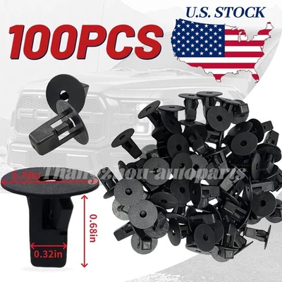 100 peças lindos clipes de ilhó de parafuso forro de para-lama para Toyota Lexus 90189-06013 - Imagem 1 de 4