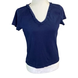 Camisa Ralph By Ralph Lauren Para Mujer Talla Grande Manga Corta Algodón Informal Preppy - Imagen 1 de 6