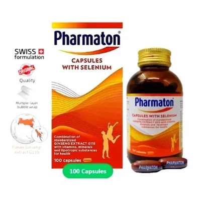 Pharmaton con Ginseng G115 100s Comprimidos Ginseng y Selenio Potenciador Energético Foto 1 de 4
