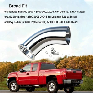 Codo de entrada turbo de 3,5" para 03-04 Chevy Kodiak 4500/5500 6,6 L Duramax LB7 diésel - Imagen 1 de 14