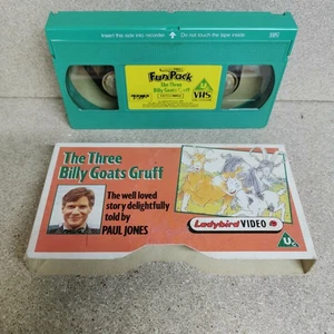 The Three Billy Goats Gruff 1989 PAL VHS Video Tape - Ladybird Paul Jones - Imagen 1 de 4