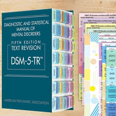 Diagnostic and Statistical Manual of Mental Disorders DSM-5-TR with index tab PB