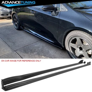 Fits 19-25 Corolla E210 Hatchback T Side Skirts Rocker Panels Matte Black - Picture 1 of 8