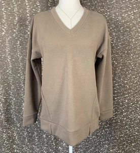 Marc New York kuscheliger gerippter Pullover Langarm V-Ausschnitt Sweatshirt Damen Small - Bild 1 von 7