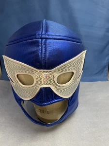 Máscara Lucha Libre Luchador Máscara de Lucha Azul Demonio Adulto 8” L 7” W - Imagen 1 de 11