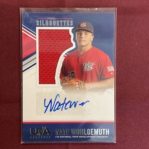 2018 USA Baseball Stars & Stripes Jerseys Blue Ink /199 Nate Wohlgemuth #97 Auto
