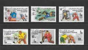 MAURITANIA SCOTT 432 - 437 USED SET - 1979 LAKE POLACID WINTER OLYMPICS - Picture 1 of 2