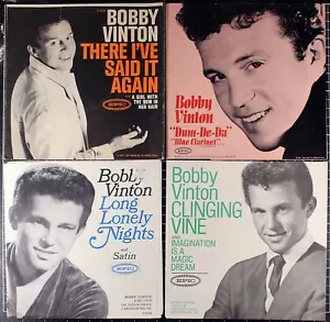 Bobby Vinton 45 Picture Sleeve lot NO RECORDS PS only Rare HTF Group of 4 EPIC - Picture 1 of 6