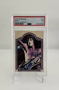1978 Donruss Kiss - Paul Stanley Card #28, PSA 5 - Picture 1 of 2