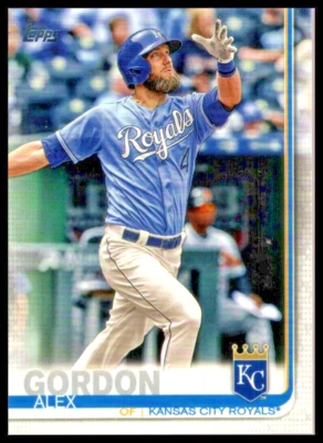 2019 TOPPS #319 ALEX GORDON KANSAS CITY ROYALS - Image 1 of 2