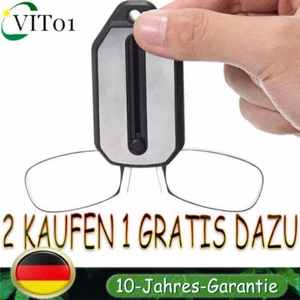 Mini Tragbare Unisex Faltbare Clip Nase Lesebrille mit Schlüsselanhänger2.0 2.5 - Bild 1 von 13