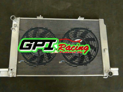 Fit Mercedes Benz SL500/AMG 55/60 R129 500 SL 1989-2002 Aluminum Radiator+Fans - Imagem 1 de 4