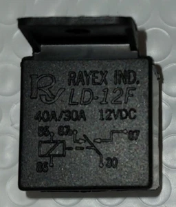 Rayex 5 pin Relay LD-12F Enclosed SPDT 12VDC 40A/30A - Picture 1 of 11
