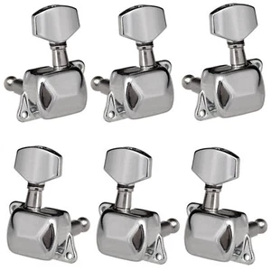 Acoustic Guitar String Semiclosed Tuning Pegs Machine Heads Tuners 3L+3R A5M1 - Picture 1 of 10