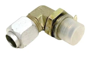 (Lot of 4) Parker 3/4" x 3/4" Hydraulic Fitting Metric Brass Elbow Steel Thread - Picture 1 of 2