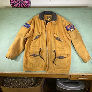 Vintage American Rodeo Bull Rider Canvas Lined Bee Wild USA Jacket Size L Harrisburg - Bild 1 von 24