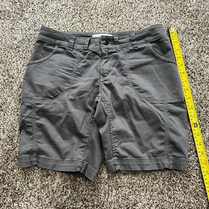 Aventura Arden Shorts Organic Cotton Women's Size 2 Gray Bermuda Pockets - Picture 1 of 7