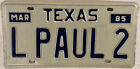 Vanity L PAUL Nummernschild Paulie Pavel Paolo Paulo Pablo Paula Pauline Paulson